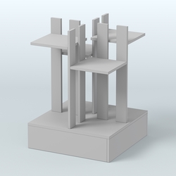 Стойка цветочница №4, Серый