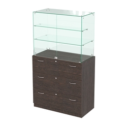 Высокий прилавок с выдвижными ящиками Селена-102, Дуб Венге