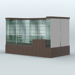 Павильон ИСТРА (глубина витрин-300мм) №3б (5, 94 кв.м), Дуб Венге