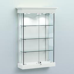 Витрина для музеев "Коллекция" настенная №1-3-РЕГ, Белый