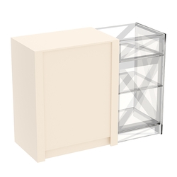 Прилавок из ДСП Модерн №1-КР-900 концевой, Крем Вайс