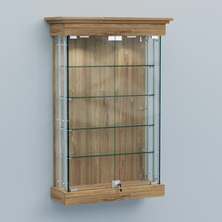 Витрина для музеев "Коллекция" настенная №1-4А-РЕГ, Дуб Канзас коричневый