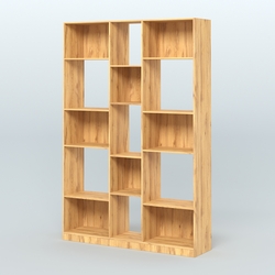 Стеллаж из ДСП серии ЛОФТ №14-1, Дуб Золотистый