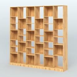 Стеллаж из ДСП серии ЛОФТ №16-2 с полками ДСП, Дуб Золотистый