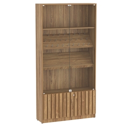 Витрина серии "Смок" №6, Дуб канзас коричневый Н1113 ST10