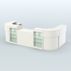 Пристенный павильон Чай и Кофе с собой №4, Белый