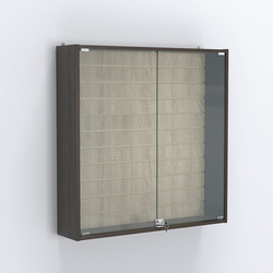 Витрина настенная №204-1Б закрытая с экономпанелью, Дуб Венге