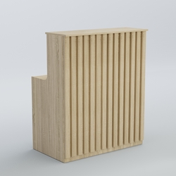 Ресепшен прямоугольный серии ПРИЛИВ №1, Дуб сонома