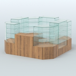 Павильон ИСТРА в центр зала №5а (закрытый) (6, 05 кв.м), Орех