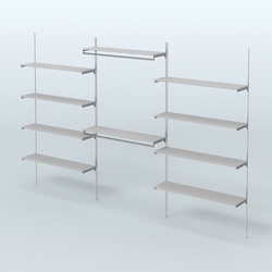 Neo Fix №7(С) система настенная с выносными поручнями и полками из ДСП (3600 мм), Серый