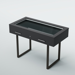 Витрина для музеев "Коллекция" №20-П с подсветкой (под нумизматику), Антрацит