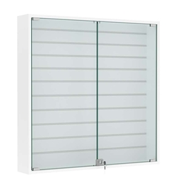 Витрина настенная №4-1Б закрытая с экономпанелью, Белый