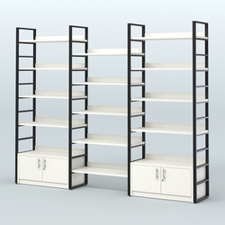 Комбо стеллажей с полками STRONG - АЛЬФА №4 (2860 мм), Белый