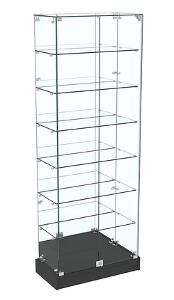 Узкая витрина зеркальная ИСТРА №11-600, Черный