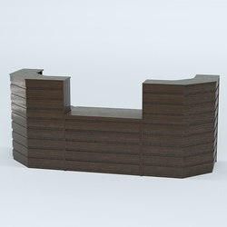 Ресепшен серии ПРАЙМ №7А со столом выдачи, Дуб Венге