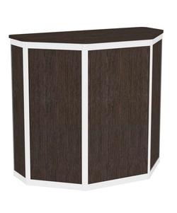 Прилавок из профиля трапеция №1  (открытый), Дуб Венге