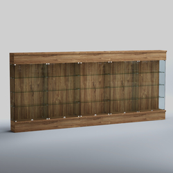 Витрина ФЕЛИКС №2-5000, Дуб Канзас коричневый