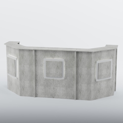 Ресепшен со скошенными углами КВАДРАТ №5, Метрополитан Грей