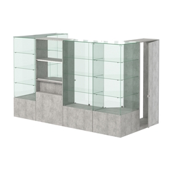 Павильон ИСТРА пристенный №1б (5, 87 кв.м), Метрополитан Грей