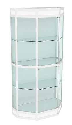 Витрина из профиля Трапеция №3 (метровая), Белый