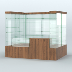 Павильон ИСТРА (глубина витрин-300мм) №2а (4, 32 кв.м), Орех