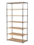 Пристенный торговый стеллаж ЛАЙТ с глубокими полками ДСП №4 Дуб Золотистый