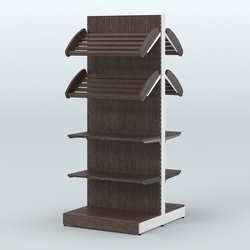 Островной высокий стеллаж для хлеба и выпечки Феникс №15, Дуб Венге