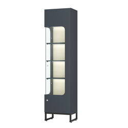 Витрина Монти №4-П левая, Антрацит