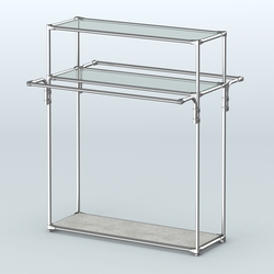 Островная торговая система ХРОМ 1200 мм №8, Метрополитан Грей