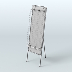 Напольная стойка Хром под очки №3-Д24 (открытого доступа), Серый