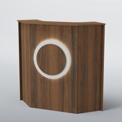 Ресепшен угловой КРУГ №2, Орех