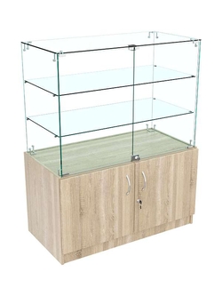 Прилавок Истра с тумбой и дверками №127 (закрытый), Дуб сонома