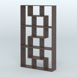 Высокий торговый стеллаж Лофт №3 шестимодульный, Дуб Венге