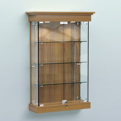 Витрина для музеев "Коллекция" настенная №1-3-РЕГ, Орех