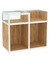 Прилавок под кассу из профиля №2  (открытый) Дуб Золотистый