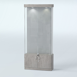 Витрина для медалей ИС-31-А (задняя стенка бархат), Бетон Чикаго светло-серый F186 ST9