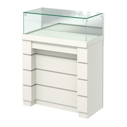 Торговый прилавок с утопленным фасадом широкий №УФ-1-900, Белый