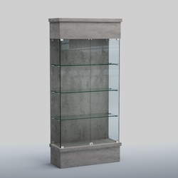 Витрина ФЕЛИКС №2-1000, Бетон Чикаго светло-серый F186 ST9