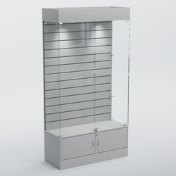 Витрина СЕТЬ №1 с экономпанелью, Серый