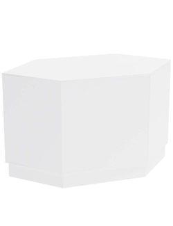 Прилавок из ДСП Эконом №14 угловой (внешний угол), Белый