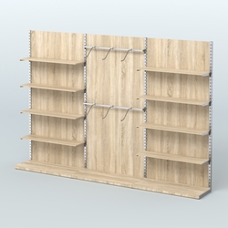 Система ЭЛЕГАНТ №9 пристенная с ДСП (3600 мм), Дуб сонома