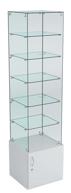 Витрина ИСТРА №606 стаканчик (З/С - стекло), без дверей, Серый