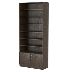 Стеллаж из ДСП с 6-ю полками 350x900 мм серии LEVEL-6 №13 (З/C - ДВП), Дуб Венге