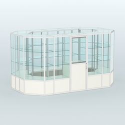 Павильон из профиля островной №5б, Белый