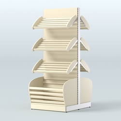 Островной высокий стеллаж для хлеба и выпечки Феникс №1, Крем Вайс