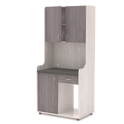 Офисная мини-кухня ЭЛЕГИЯ №5А, Ясень Анкор светлый + Ясень Анкор темный