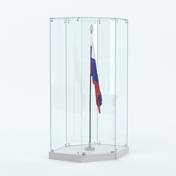 Витрина для знамени №1, Серый