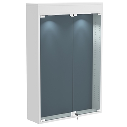 Витрина настенная БАРОН для медалей №2-3А, Серый + 11 Blue