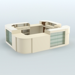 Островной павильон Чай и Кофе с собой №2, Крем Вайс + Белый