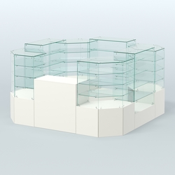 Павильон ИСТРА в центр зала №5 (открытый) (6, 05 кв.м), Белый